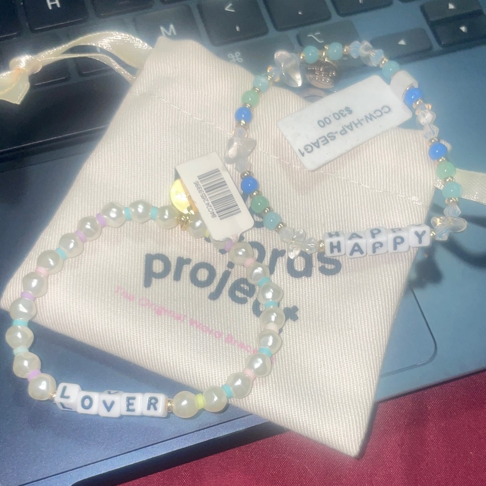 Little Words Project Beaded Bracelets Set